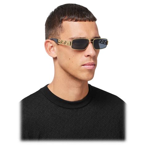 does versace use real gold|versace gold dark grey sunglasses.